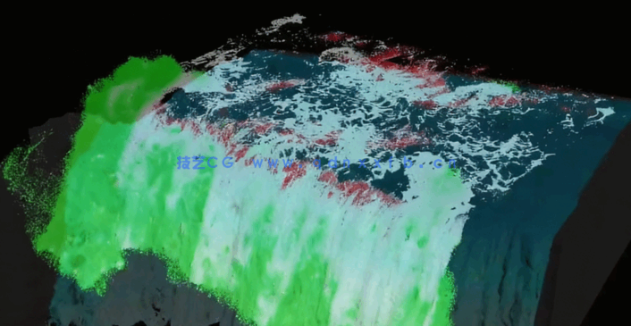 Houdini瀑布物理视效制作工作流程视频教程(图3)
