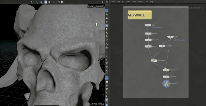 Houdini与Nuke恶魔火焰路径动画特效视频教程(图2)