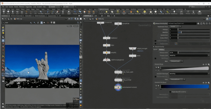 Houdini和Nuke岩石火焰视觉特效制作视频教程 (图3)