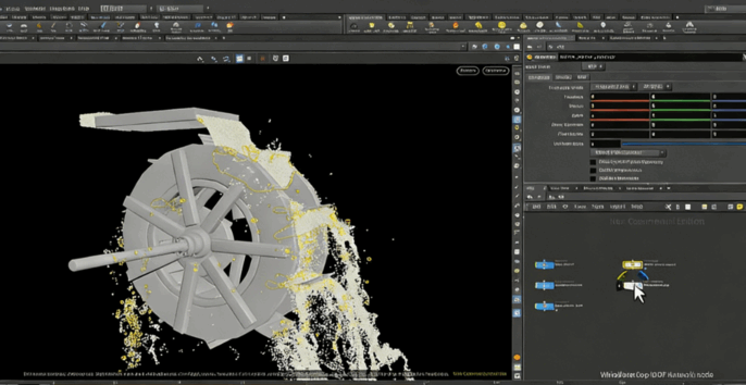 Houdini程序性水车流体模拟特效制作视频教程(图6)