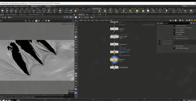 Houdini撕裂火焰布料视觉特效实例制作视频教程(图3)