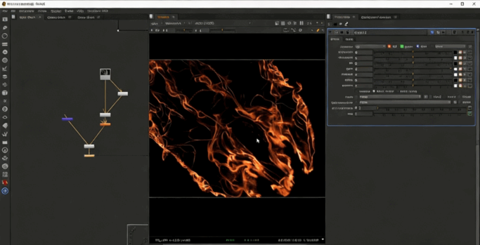 Houdini撕裂火焰布料视觉特效实例制作视频教程(图6)