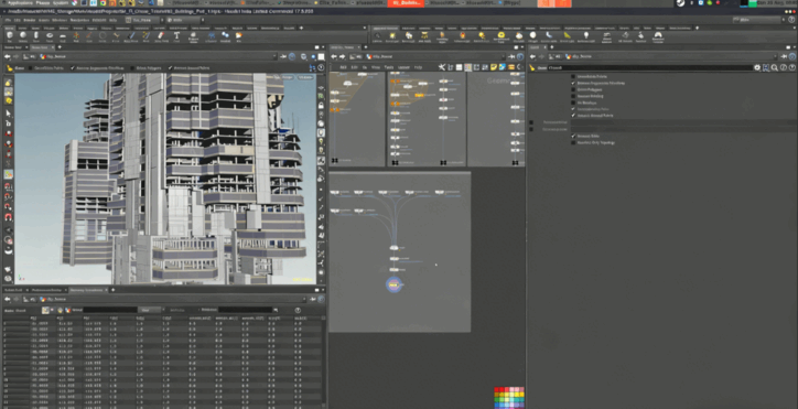 Houdini中VEX程序化科幻未来主义城市渲染视频教程(图6)