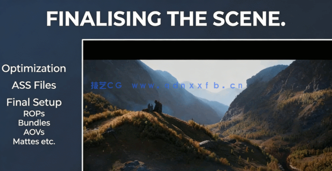 Houdini大型光影景观自然环境场景视频教程(图5)