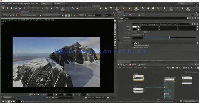 Gaea与Houdini逼真冰冷悬崖岩石环境景观制作工作流视频教程(图2)