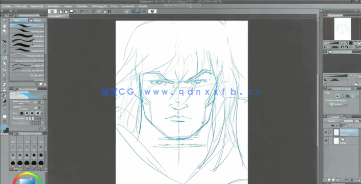 PS角色草图到上色过程详细实例训练视频教程(图2)