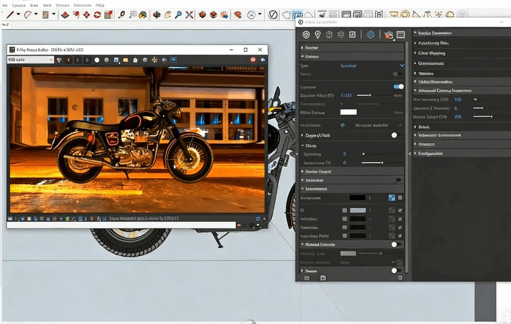 SketchUp与Vray摩托车渲染技术视频教程(图4)
