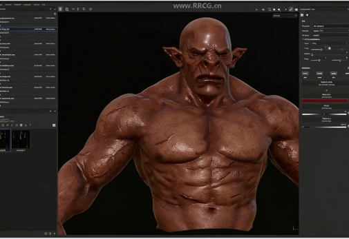 【中英双语】Substance Painter牛头人生物纹理制作完整流程视频教程(图2)
