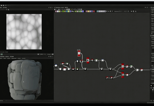 Substance Designer棕色悬崖岩石材质制作视频教程(图1)