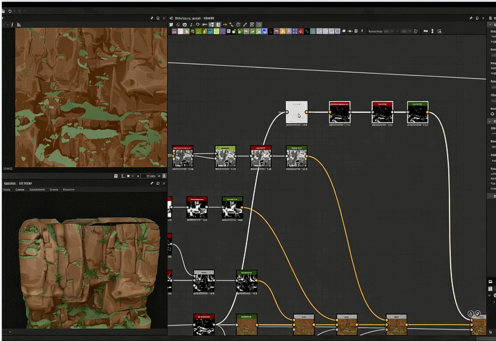 Substance Designer棕色悬崖岩石材质制作视频教程(图4)