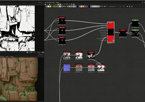Substance Designer棕色悬崖岩石材质制作视频教程(图6)