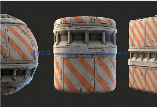 Substance Designer科幻屏障墙材质制作全流程视频教程(图1)