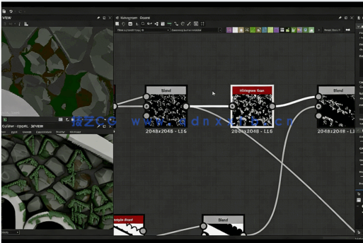 Substance 3D Designer拱形墙壁材质制作视频教程(图3)