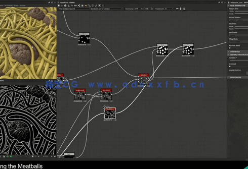 【中文字幕】Substance Designer意大利面与肉球程序化材质制作视频教程(图5)