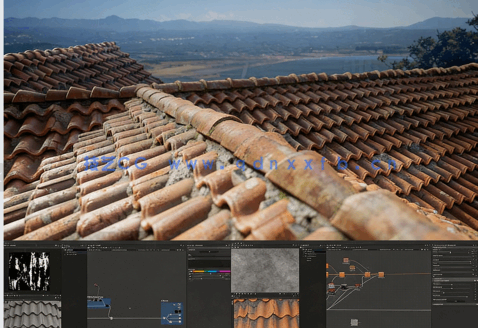 Substance Designer屋顶瓦片程序化材质制作视频教程(图5)