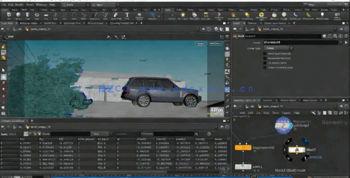 Houdini影视级粒子碰撞破碎镜头视觉特效制作视频教程 (图4)