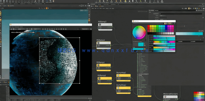 Houdini科幻质感粒子球实例制作视频教程(图3)
