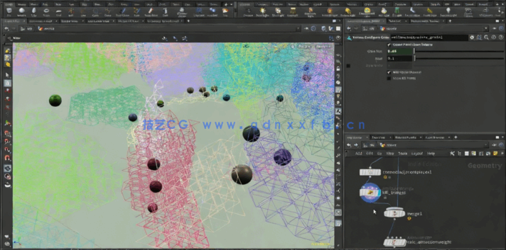 Houdini雪沙粒子模拟视效实例制作视频教程(图4)