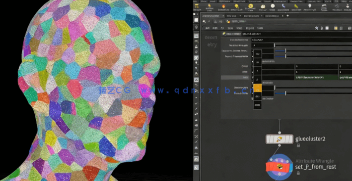 Houdini几何刚体破碎模拟特效制作视频教程(图3)