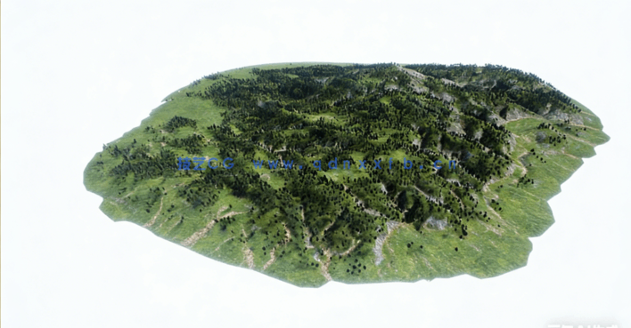 Houdini用卫星数据地形实例制作视频教程(图2)
