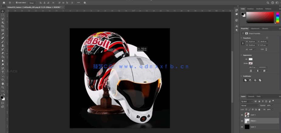Blender科幻头盔建模全流程实战训练视频教程(图3)