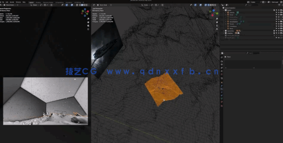 Blender与Gaea影视级冰雪世界环境场景制作视频教程(图5)