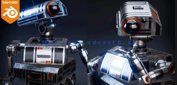 Blender科幻工程机器人角色完整实例制作视频教程(图5)