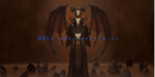 Blender《暗黑破坏神IV》女王莉莉丝完整制作流程视频教程(图2)