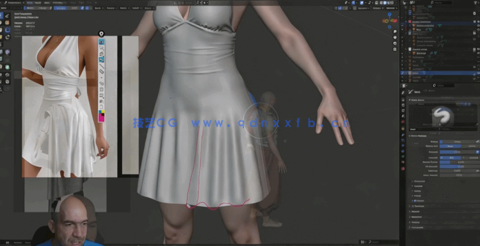 Blender游戏角色服装褶皱雕刻制作视频教程(图2)