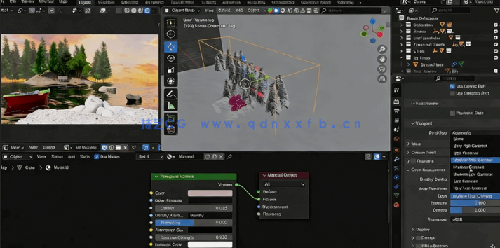 Blender影视场景光影自然元素动态镜头制作视频教程(图4)