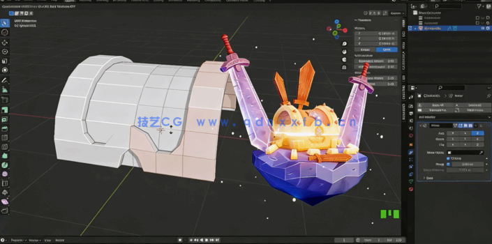 Blender游戏资产建模与纹理制作训练视频教程(图2)
