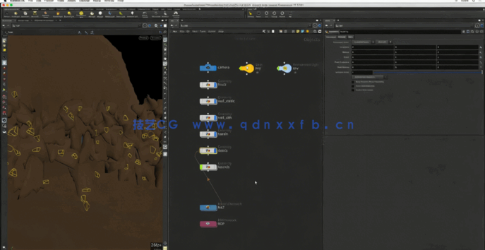 Houdini烟雾尘埃模拟粒子体积渲染大师级训练视频教程(图3)