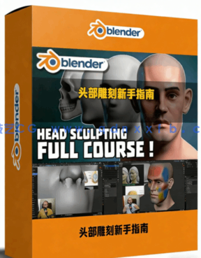 Blender头部雕刻完全新手指南视频教程(图1)