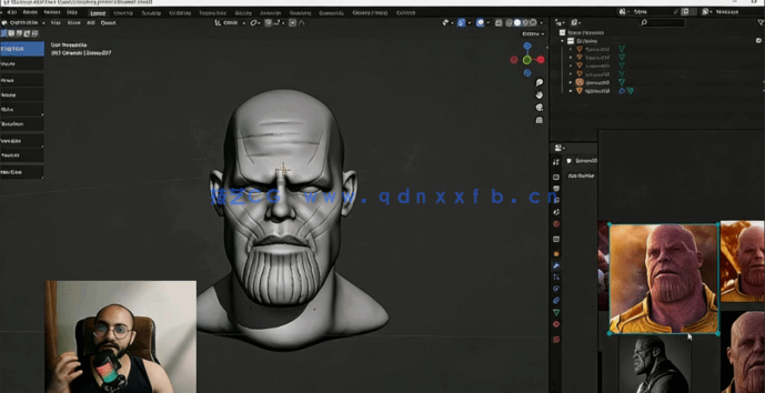 Blender头部雕刻完全新手指南视频教程(图6)