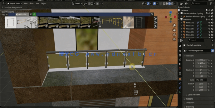 Blender现代别墅建筑景观制作完全实战训练视频教程(图3)