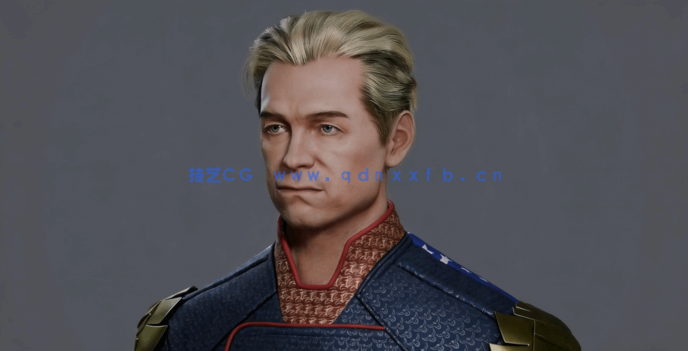 Blender《黑袍纠察队》祖国人角色完整制作流程视频教程(图2)