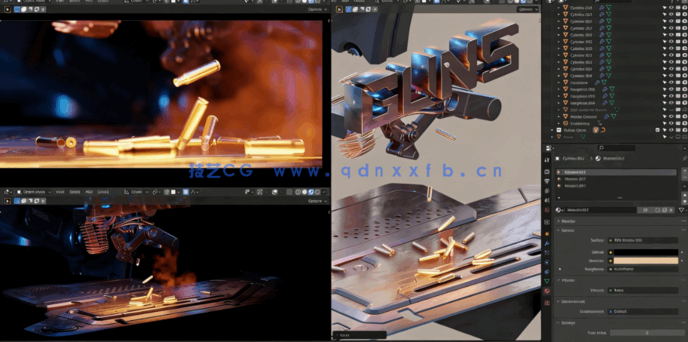 Blender震撼影视级片头实例制作训练视频教程(图2)