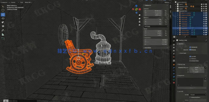 Blender风格化房间完整制作工作流程视频教程(图3)