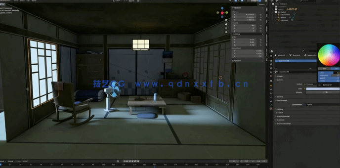 Blender与SP日式动漫风格房屋完整制作流程视频教程(图6)