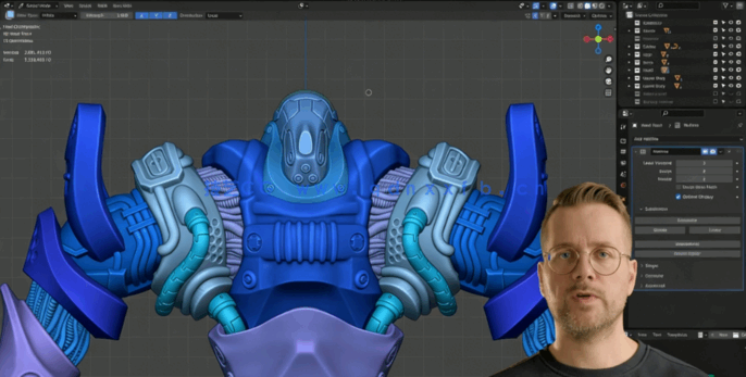 Blender硬表面雕刻建模全面工作流程视频教程(图3)