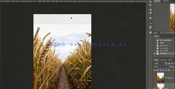 PS室外场景唯美人像素材合成技巧修饰视频教程(图1)