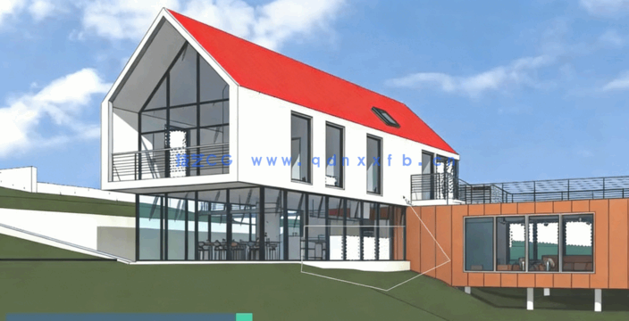 PS建筑图纸渲染绘图制作处理工作流程视频教程(图4)