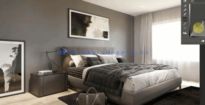 PS室内设计渲染后期修饰制作工作流程视频教程(图4)