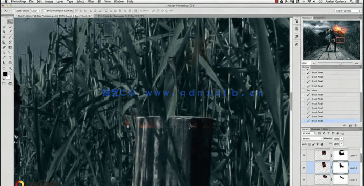  PS创建火焰效果人像海报素材合成视频教程(图1)