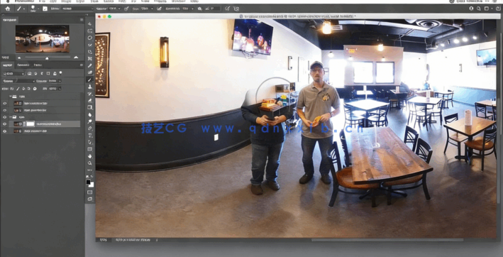 PS中创建修饰合成360o VR摄影图像视频教程(图1)