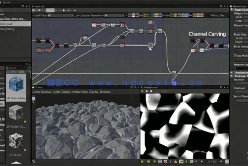 【中文字幕】Substance Designer逼真石墙材质制作大师班视频教程(图2)