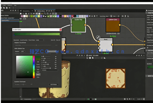 Substance Designer石膏墙纹理制作流程视频教程(图2)