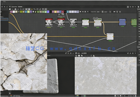 Substance Designer逼真混凝土材质制作流程视频教程(图5)