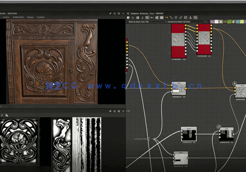 Substance 3D Designer花纹家具纹理贴图绘制视频教程(图3)