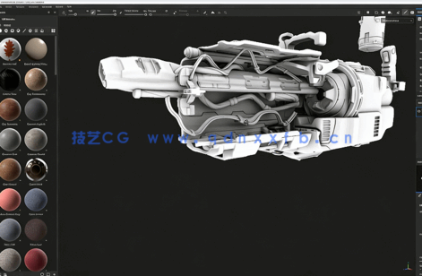 科幻游戏武器3D概念制作流程视频教程第二季 - 纹理设计(图6)